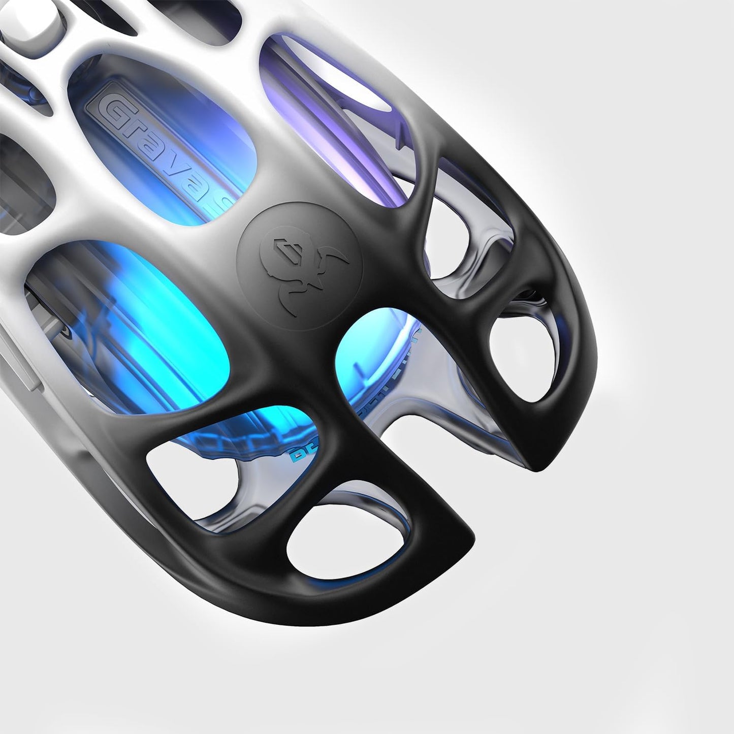 GravaStar Mercury M1 Pro Wireless Gaming Mouse, Lightweight Magnesium Alloy, 26,000 DPI, PAW3395DM Sensor, 5 Programmable Buttons, Support Wired/2.4GHz/BT, Up to 200 Hours Battery Life-Gradient Black