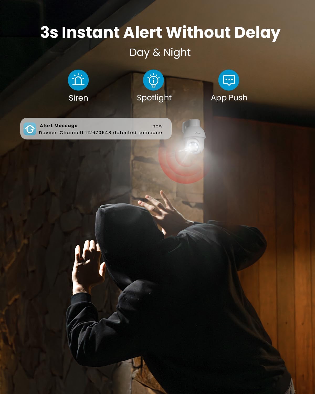 ieGeek PoE Security Camera System, 5MP Outdoor/Indoor PoE Cameras with 8CH NVR for Home Surveillance System, Wired PTZ Cam Kit w/Motion Sensor, 2-Way Audio, Color Night Vision,AI Detection,24/7 Record
