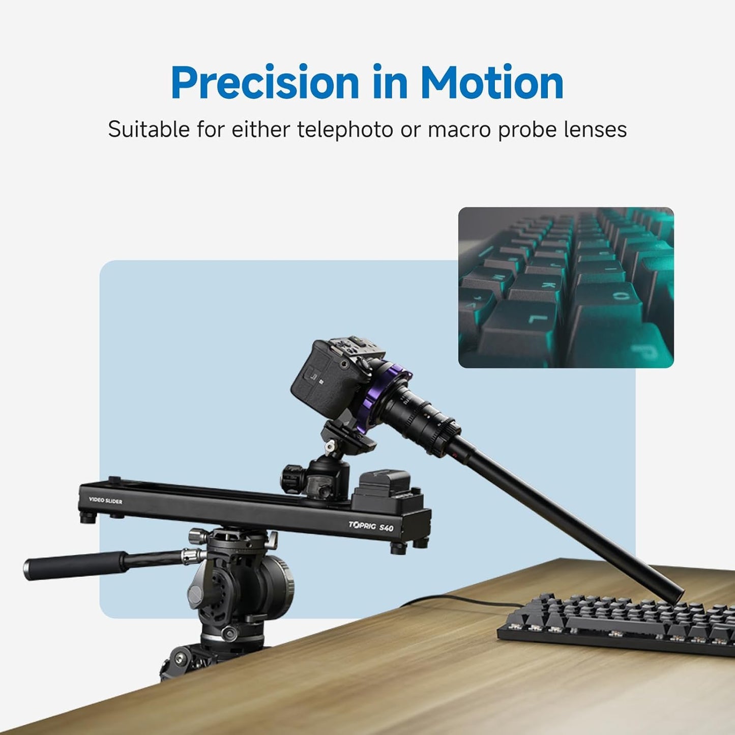 Accsoon Toprig S60 Camera Slider Motorized and Support Arms