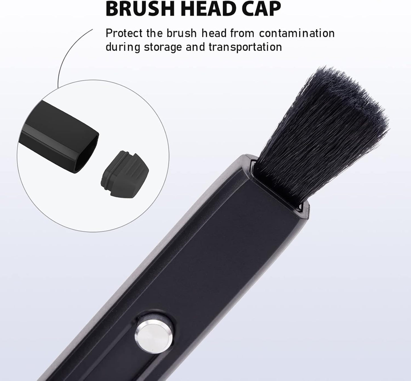 VSGO Professional Lens Cleaning Pen, Double-Ended Lens Brush with Soft Brush and Nano Optical Carbon for Camera, Optical Lenses, and Glasses(V-P01E)