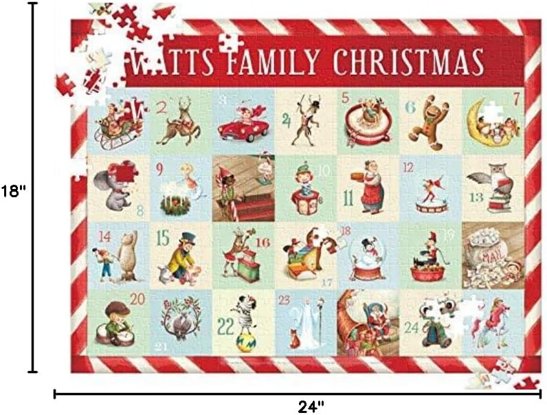 Countdown to Christmas Personalized Puzzle - 500 Pieces - I See Me!