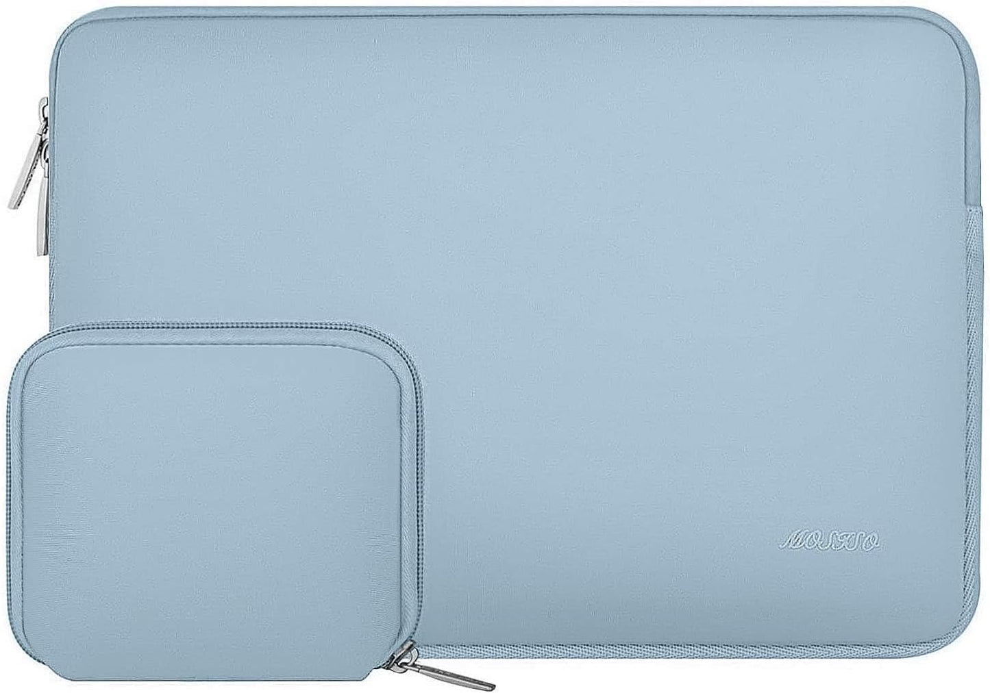 MOSISO Laptop Case 14 inch, 14 inch Laptop Sleeve Bag Compatible with HP Lenovo Dell ASUS Acer, HP Stream, Dell Latitude, Lenovo IdeaPad, Neoprene Computer Sleeve Bag with Small Case, Airy Blue