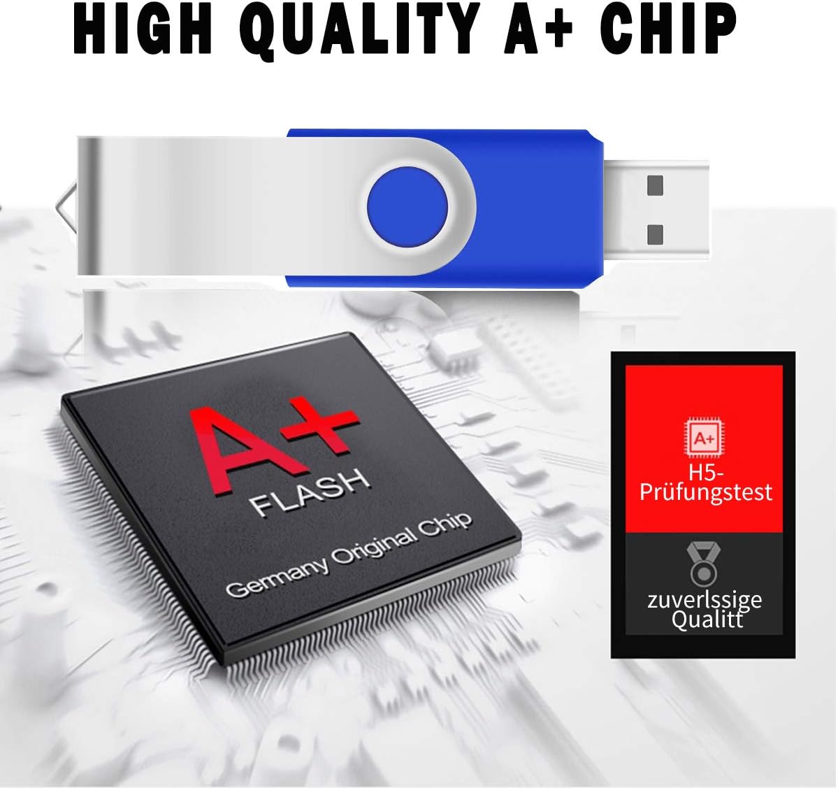 200 Packs of 16GB Flash Drives Bulk EASTBULL Flash Drives Pack 16GB USB2.0 Thumb Drives Bulk with Strings (200PCS)