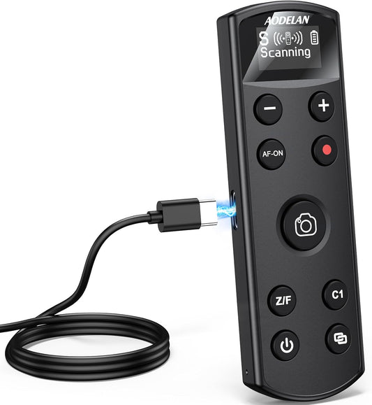 for Sony Camera Wireless Remote Control,Rechargeable Shutter Release with OLED Screen for Sony ZV-1,ZV-E10, A6400, A6700, A7C,A7III,A7IV,RX100 VII, DSC-RX0 II,DSC-RX100 VII, Replace RMT-P1BT