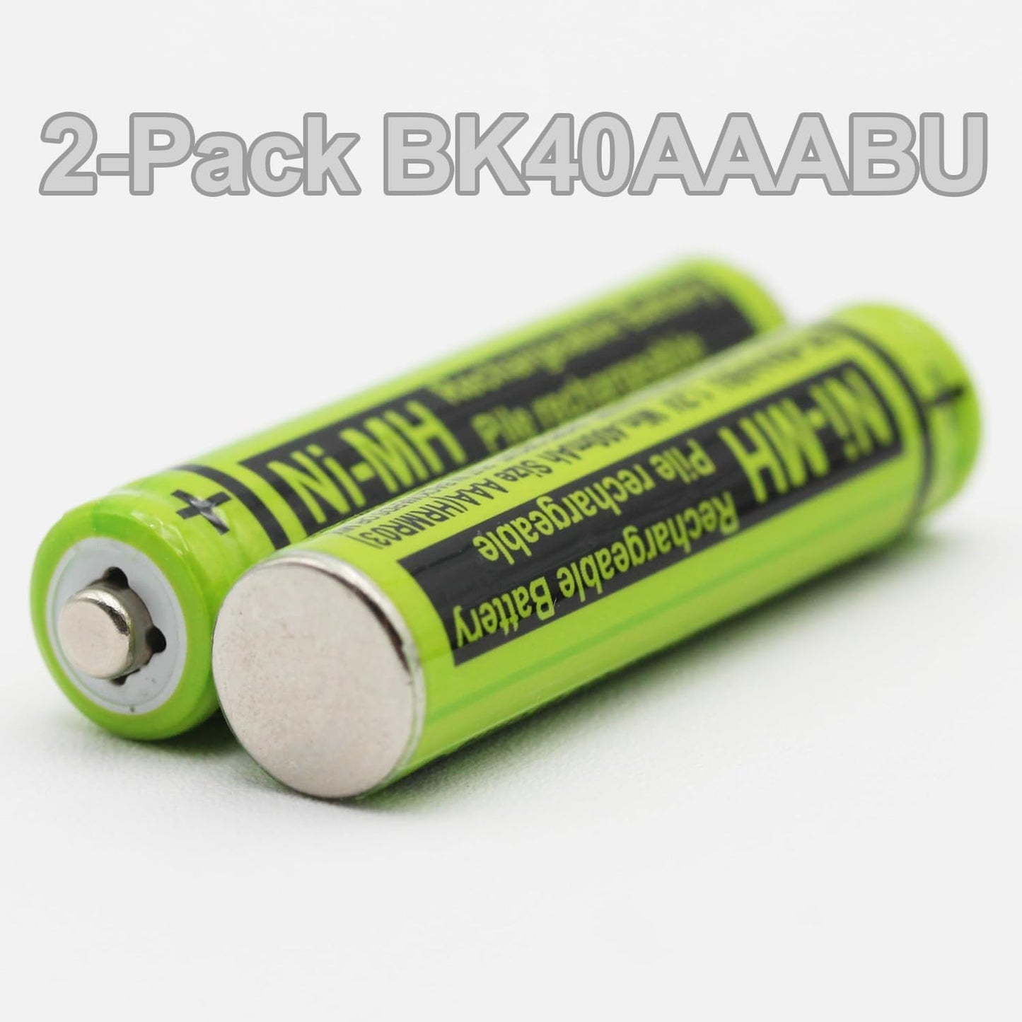 2 BK-40AAABU 1.2V 400mAh Battery Packs for Panasonic BK40AAABU Highpower Corun Cordless Phone
