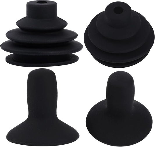 4 Pcs Wheelchair Joystick Button Cap Joystick Controller Knob and Gaiter Black Joystick Knob Button Controller for Electric Wheelchair Mobility Scooter