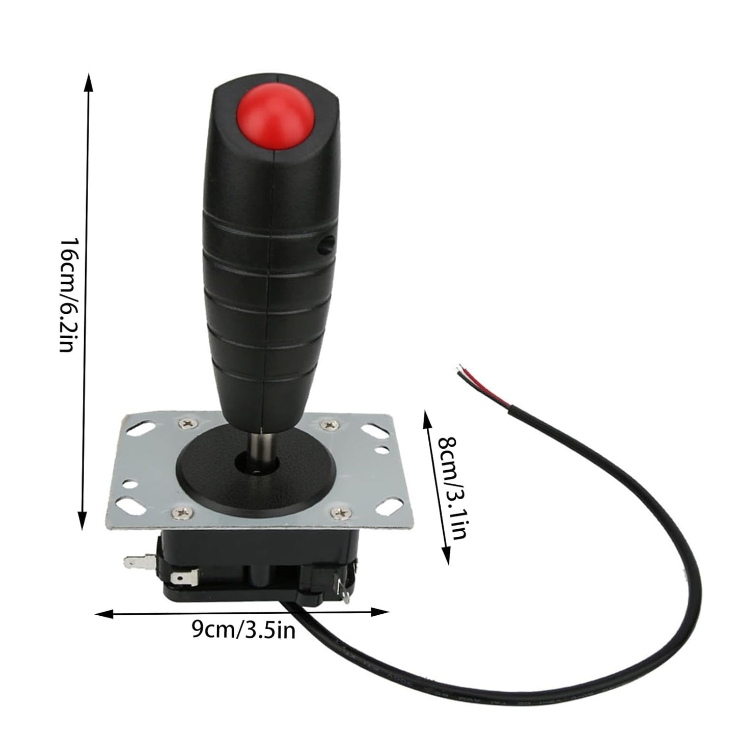 Flight Joystick 8-way adjustable joystick with trigger and top launch button for video game simulator flyer