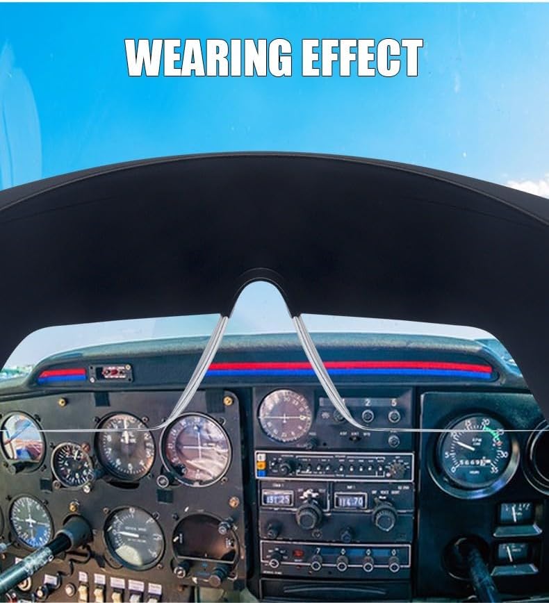 Flaperon Black Fog Foggles for Pilot Training, Adjustable Band, Embossed Hard Case. IFR and VFR training foggles. Durable polycarbonate lenses. Rubberized Tips.