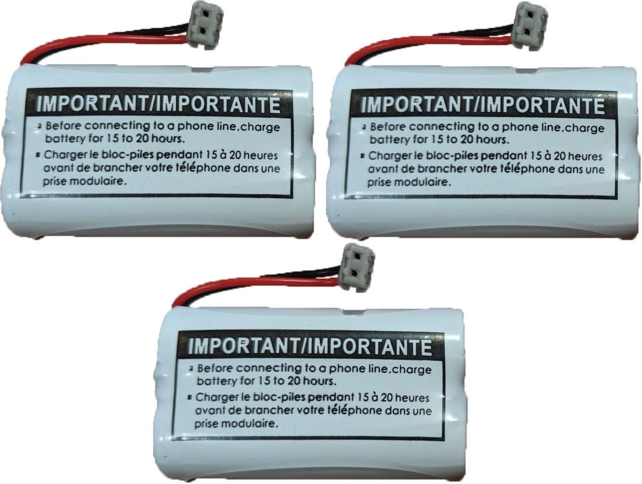 JustGreatDealz Battery BT-1007 BT1007 BT904 BT-904 BT1015 BT-1015 BBTY0651101 BBTY0460001 BBTY0510001 BBTY0624001 BBTY0700001 HHR-P506 HHR-P506A Compatible with Uniden Telephones (3-Pack)