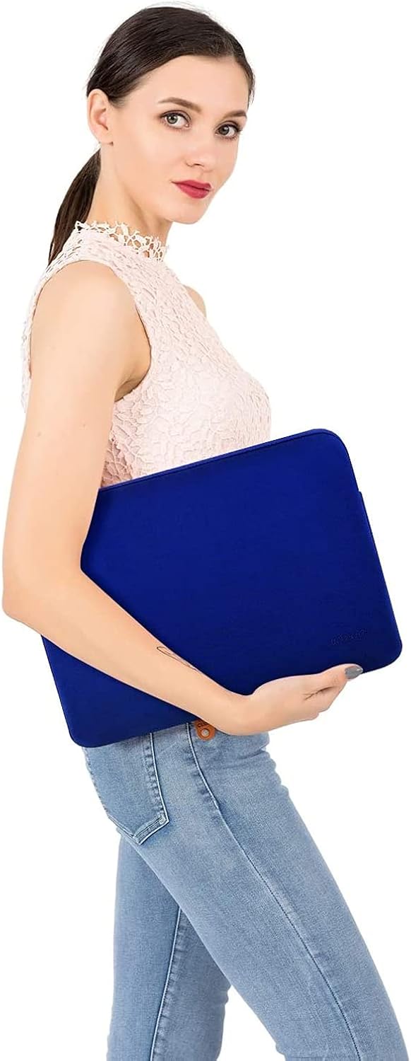 MOSISO Laptop Case 13.3 inch, 13-13.3 inch Laptop Sleeve Bag Compatible with MacBook Air/Pro 13 / Pro 14, HP Dell ASUS Lenovo Notebook, Neoprene Computer Sleeve Bag with Small Case, Royal Blue