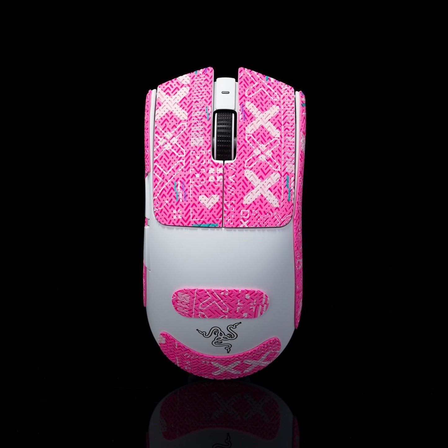 Grip Tape for Razer Viper V3 Pro - Anti-Slip,Enhanced Control, Sweat Resistance,Improves FPS Gaming Grip & Mouse Protection [Pre-Cut] Printsteam Pink