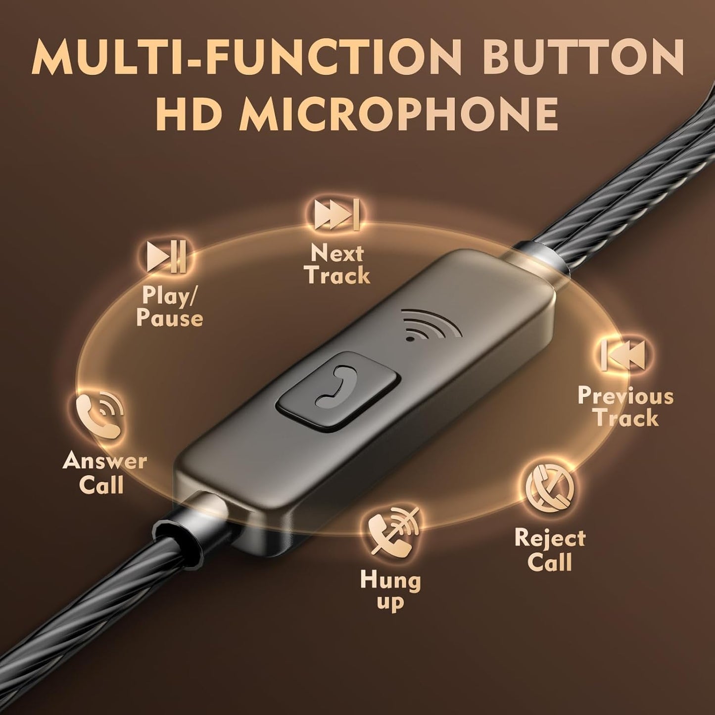 Earbuds Earphones with Microphone, 5 Pack Wired Heavy Bass Headphones, Earphone with Noise Isolating, Fits 3.5mm Interface for iPad, Desktop