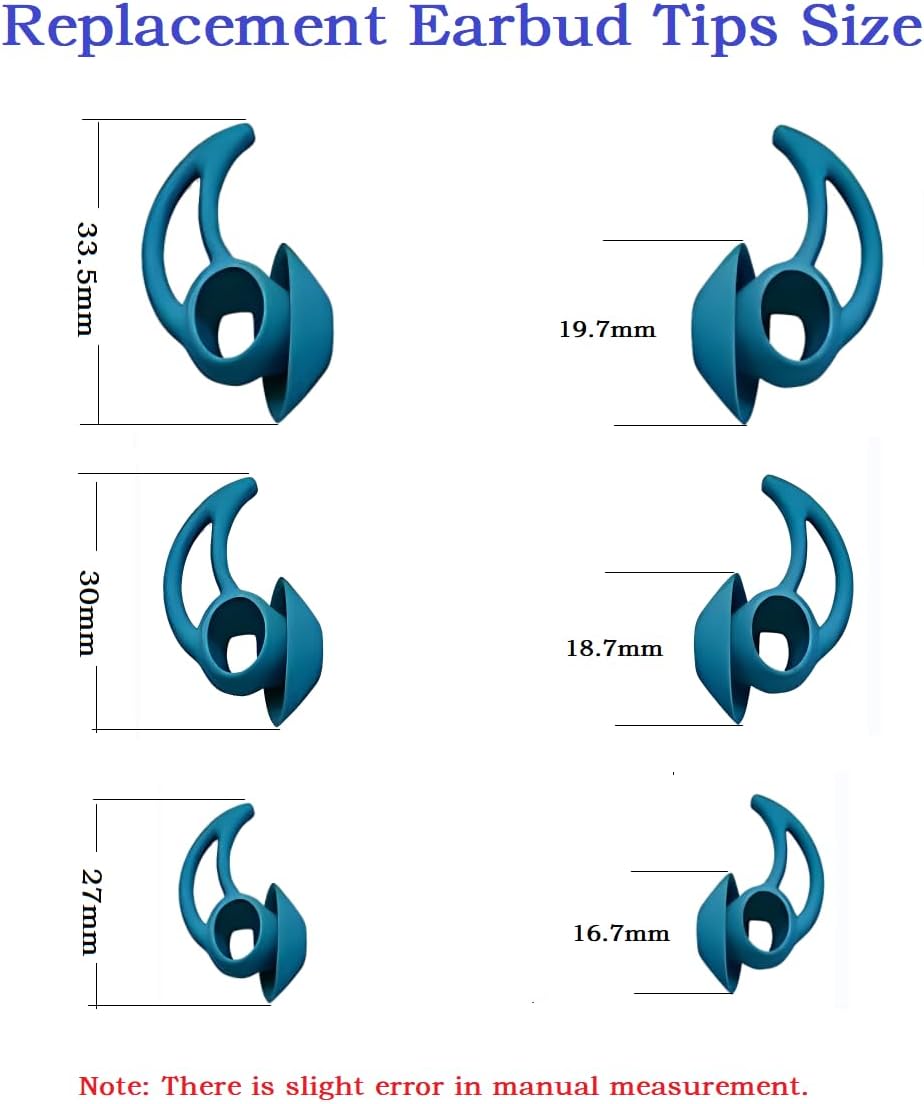 Earbud Tips 3 Pairs，Medium Silicone Earbud Tips Compatible with Bose QuietComfort Earbuds and Sport Earbuds