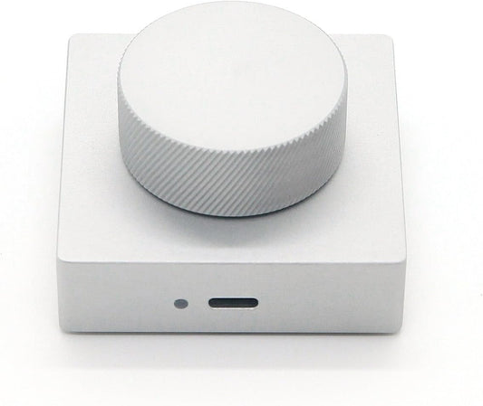 Bluetooth Media Control Knob, Controller for PC/Gaming/Home Audio/Desktop,Multi-Function Button with Adjustment,Wireless Volume Controller for Windows, Android, iOS, macOS