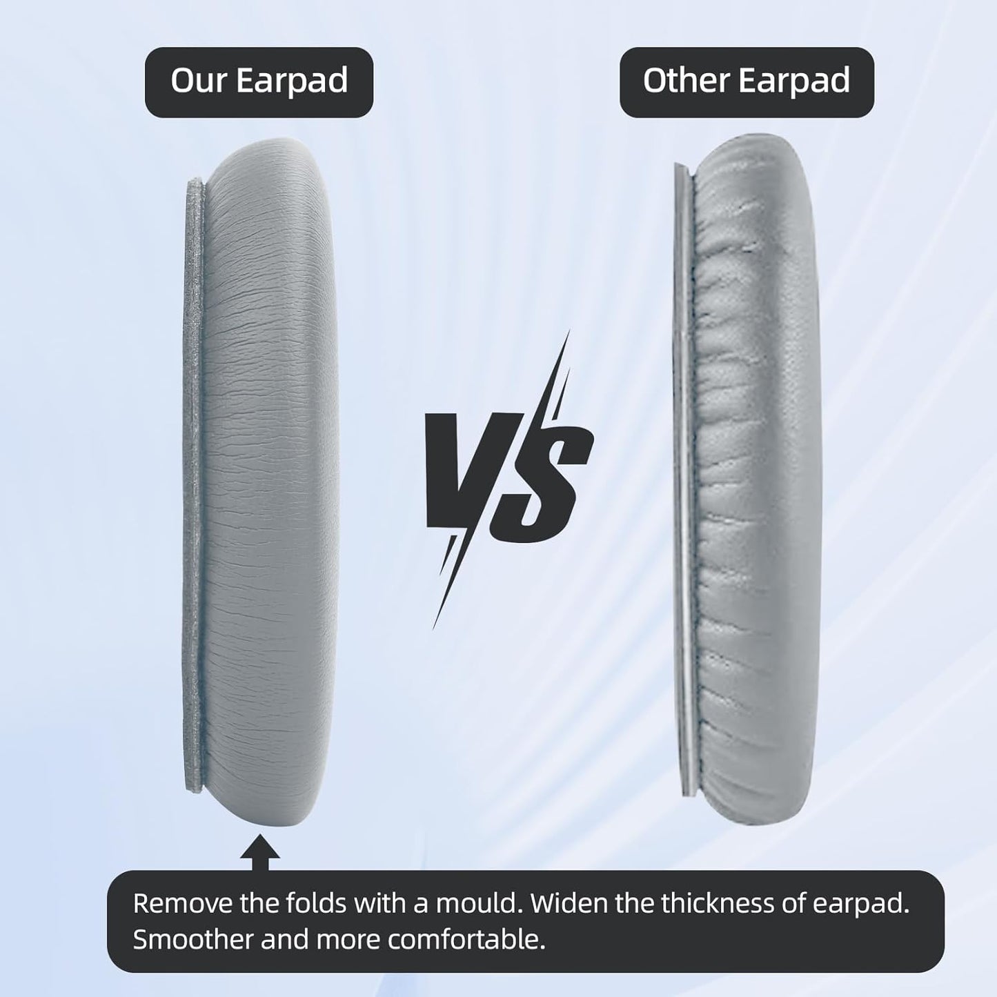 Headband and Earpads Compatible with Bose QuietComfort QC35 QC45 Headphones Waterproof and Sweat-Resistant (Light Gray)