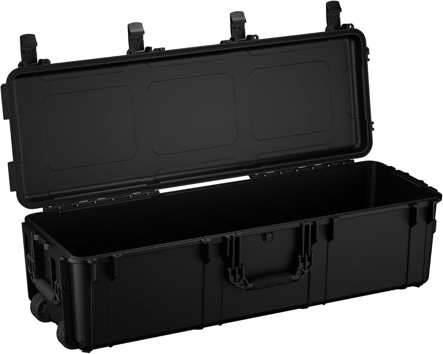 Condition 1 45" Long Hard Shell Carrying Case Model 2191 with Wheels, Waterproof, Protective, Storage for Music Equipment, Camera, Travel Case, Made in USA, 44.52"x16.30"x12.90" Black