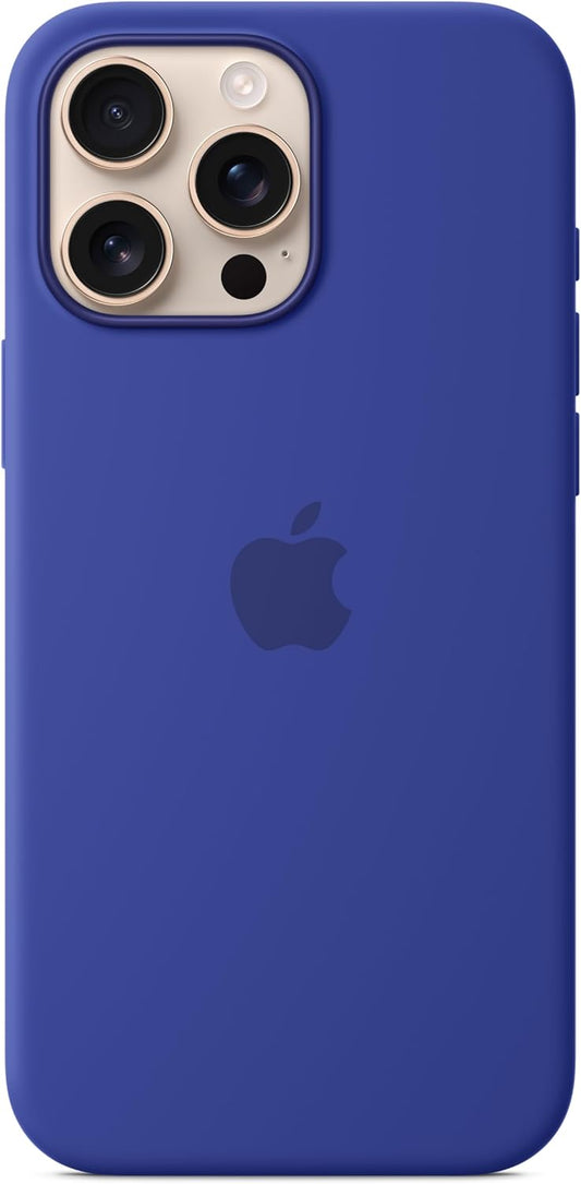 Apple iPhone 16 Pro Max Silicone Case with MagSafe and Camera Control: Lightweight Phone Case, Wireless Charging Compatible, Smooth Matte Finish; Ultramarine