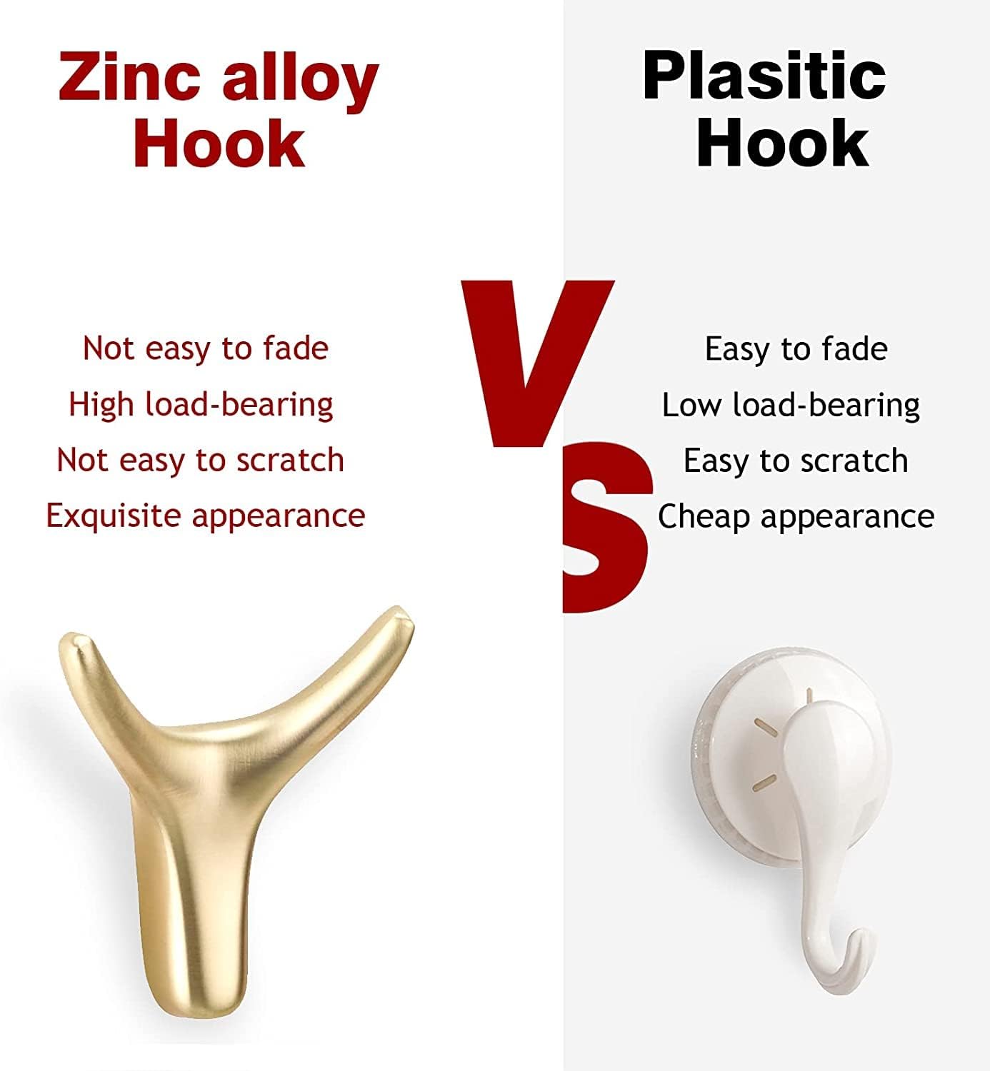 4 Packs Towel Hooks,Coat Hook Cow Head Wall Hooks, Metal Heavy Duty Wall Hooks for Hanging Coats, Hats, Bags, Kitchenware and Towels in Living Room, Kitchen, Bedroom and Bathroom (Gold)