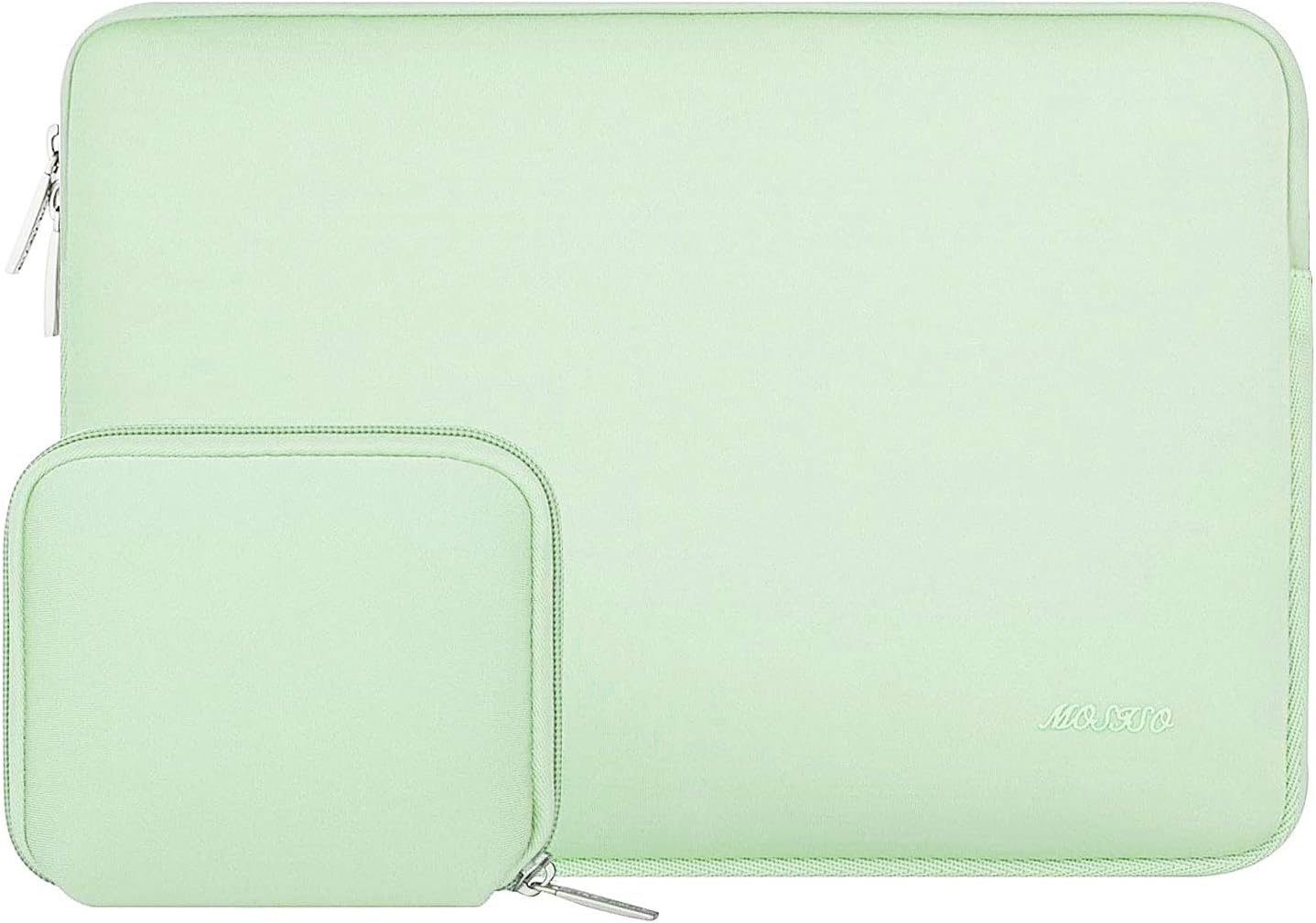 MOSISO Laptop Case 13 inch, 13 inch Laptop Sleeve Bag Compatible with MacBook Air 13 M4 M3 M2 M1 2025-2018 / Pro 13 M2 M1 2025-2016, Neoprene Computer Sleeve Bag with Small Case, Honeydew Green