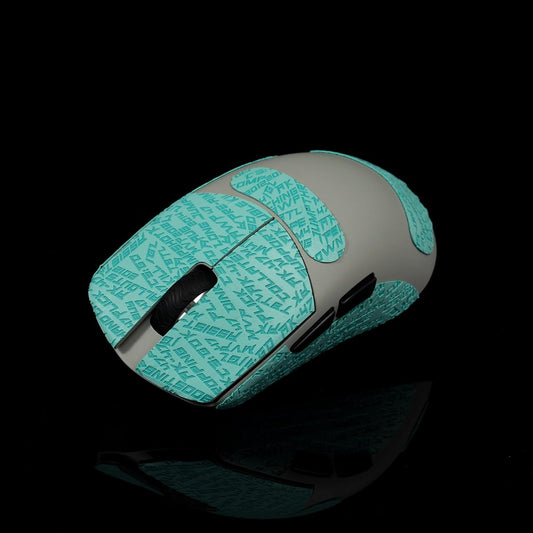 Grip Tape for Lamzu Atlantis Maya - Anti-Slip,Enhanced Control, Sweat Resistance,Improves FPS Gaming Grip & Mouse Protection [Pre-Cut] CS Cyan 0.3mm