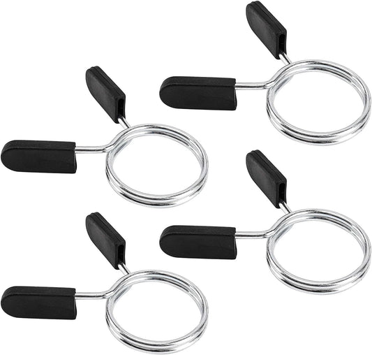 Barbell Clips Olympic Barbell Clamps Collars 2 Inches Weight Bars Lock Dumbbell Spring Clips Circlip Fitness Weightlifting Buckle 4 Pack