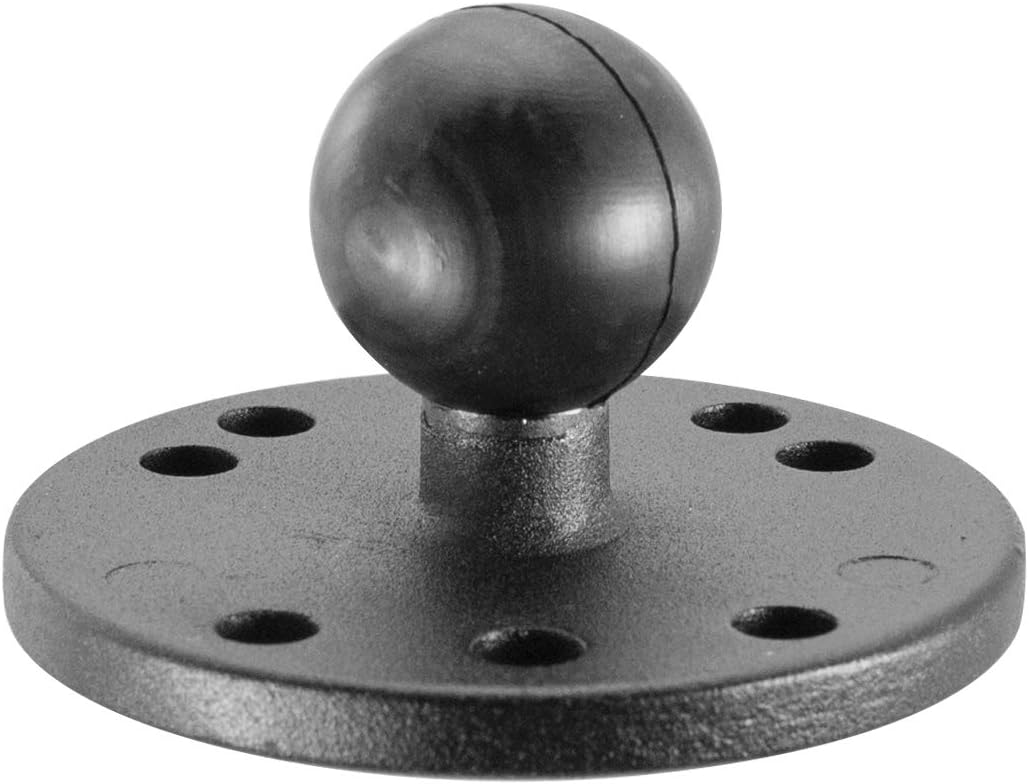 iBolt 25mm / 1 inch Metal AMPS Round Adapter Plate for Industry Standard Dual Ball Socket mounting arms, 22209