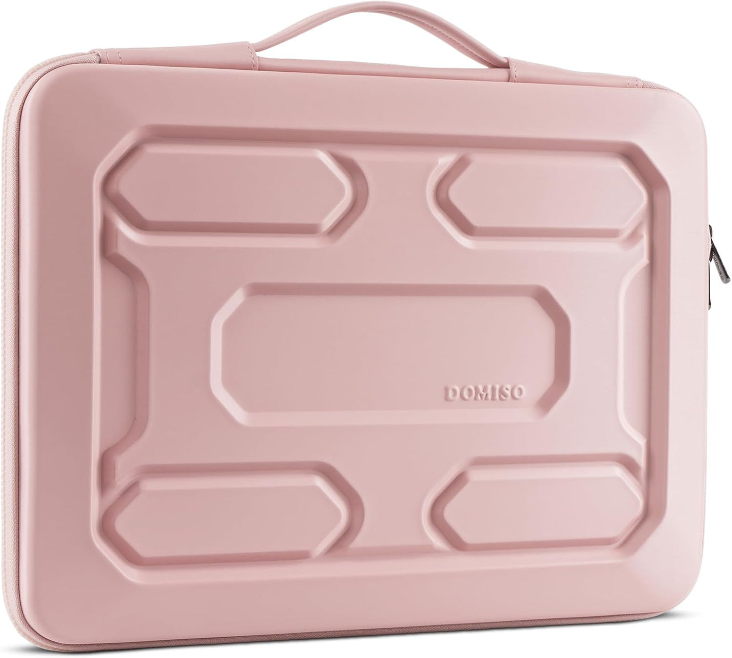 DOMISO 17 inch Laptop Sleeve with Handle Shockproof Waterproof EVA Protective Case for 17.3" ZBook Fury 17.3 G8/MSI GS73VR Stealth Pro/HP Envy 17/LG Gram 17"/ROG Strix GL702VS, Pink