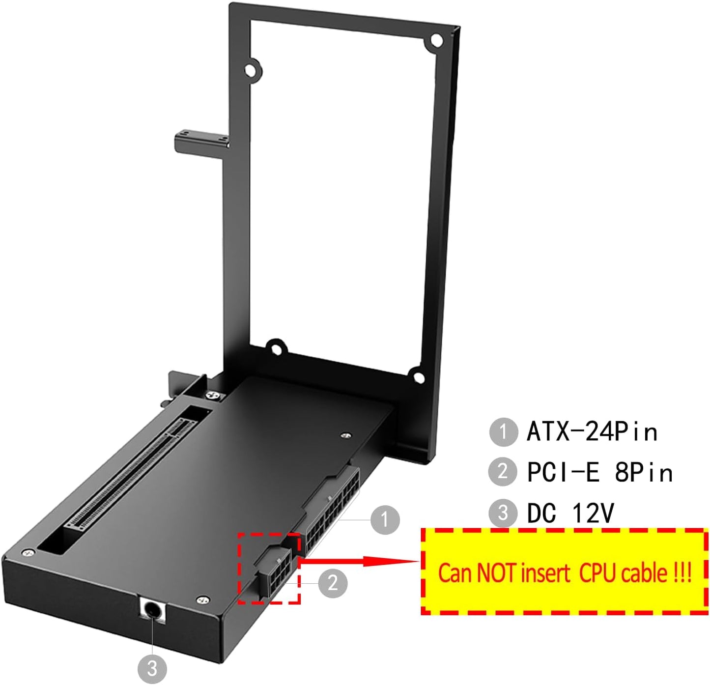 Portable eGPU Enclosure Compatible with Thunderbolt 3/4,USB4 PD 85W Charging,Daisy Chain Support,External GPU Dock Station 40Gbps Rate Support NVIDIA/AMD PCIE,DC/SFX/ATX/Flex Power Supply