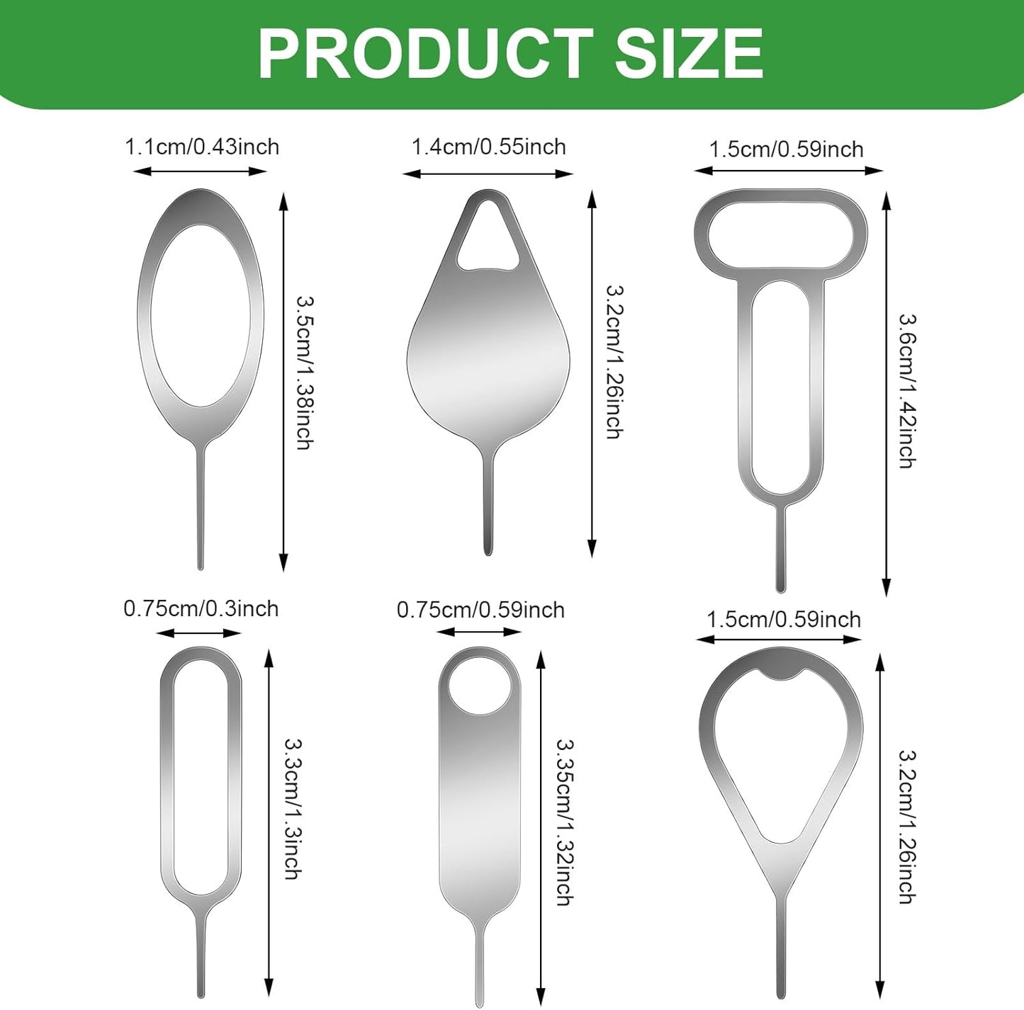 12pcs SIM Card Removal Tool Card Tray Ejector Pins Needle Opener Ejector Needle Pin Remover for Smart Phones for Samsung Galaxy HTC Tablets