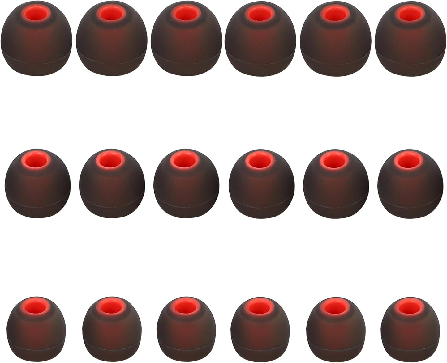 Earbud Replacement Tips Silicone Earbud Tips Eartips Fit Most in-Ear Earbuds(Inner Hole 3.8mm -5.1mm) Headphone Rubber Tips Earbud Covers 9 Pairs S M L