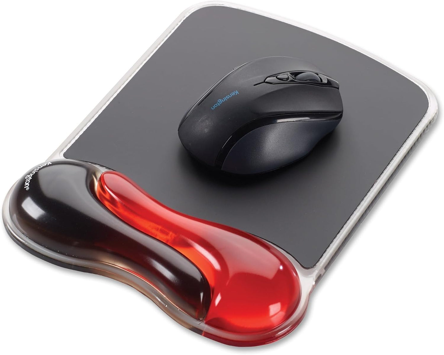 Kensington Duo Gel Mouse Pad with Wrist Rest - Red (K62402AM)