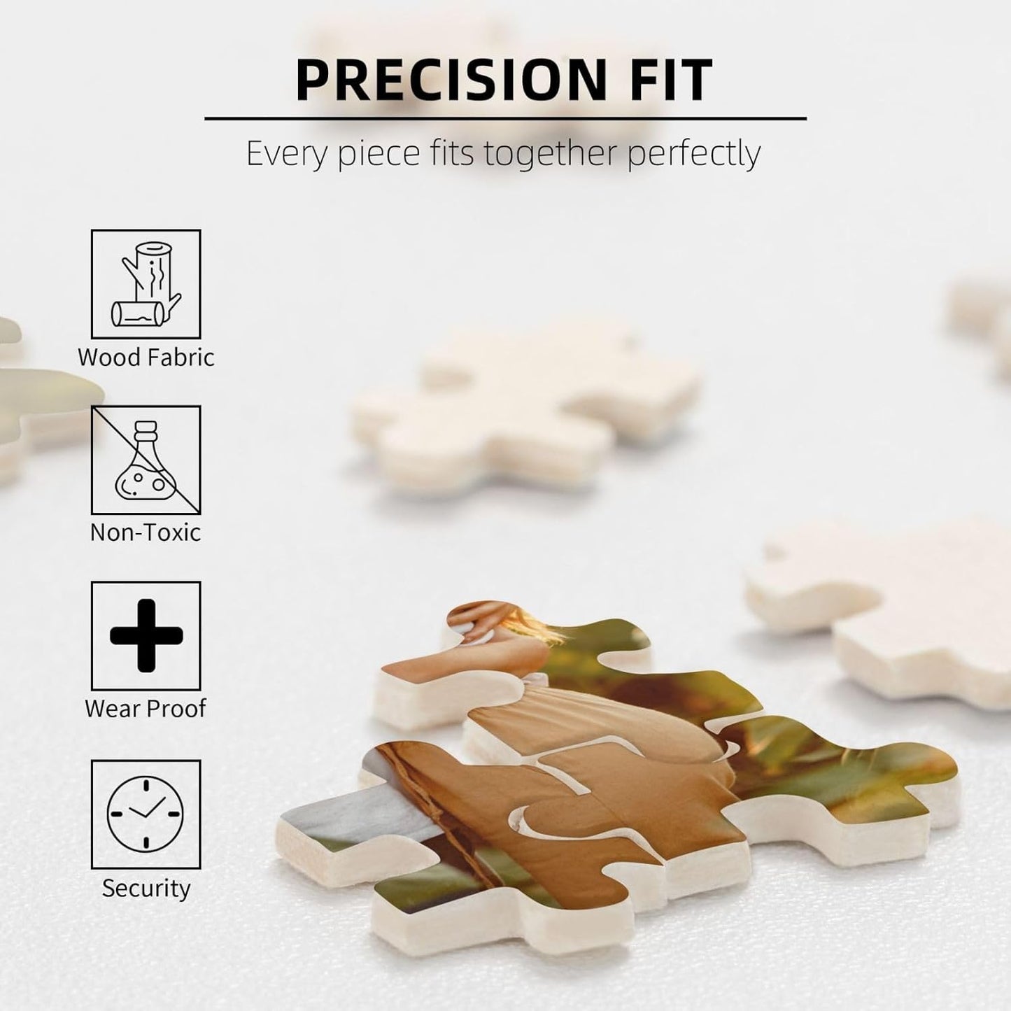 Custom Jigsaw Puzzle from Photos 300/500/1000 Pieces Personalized Wooden Picture Puzzles Gift for Adult Family Friends,Birthday,Valentine's Day (Vertical 1000PCS)