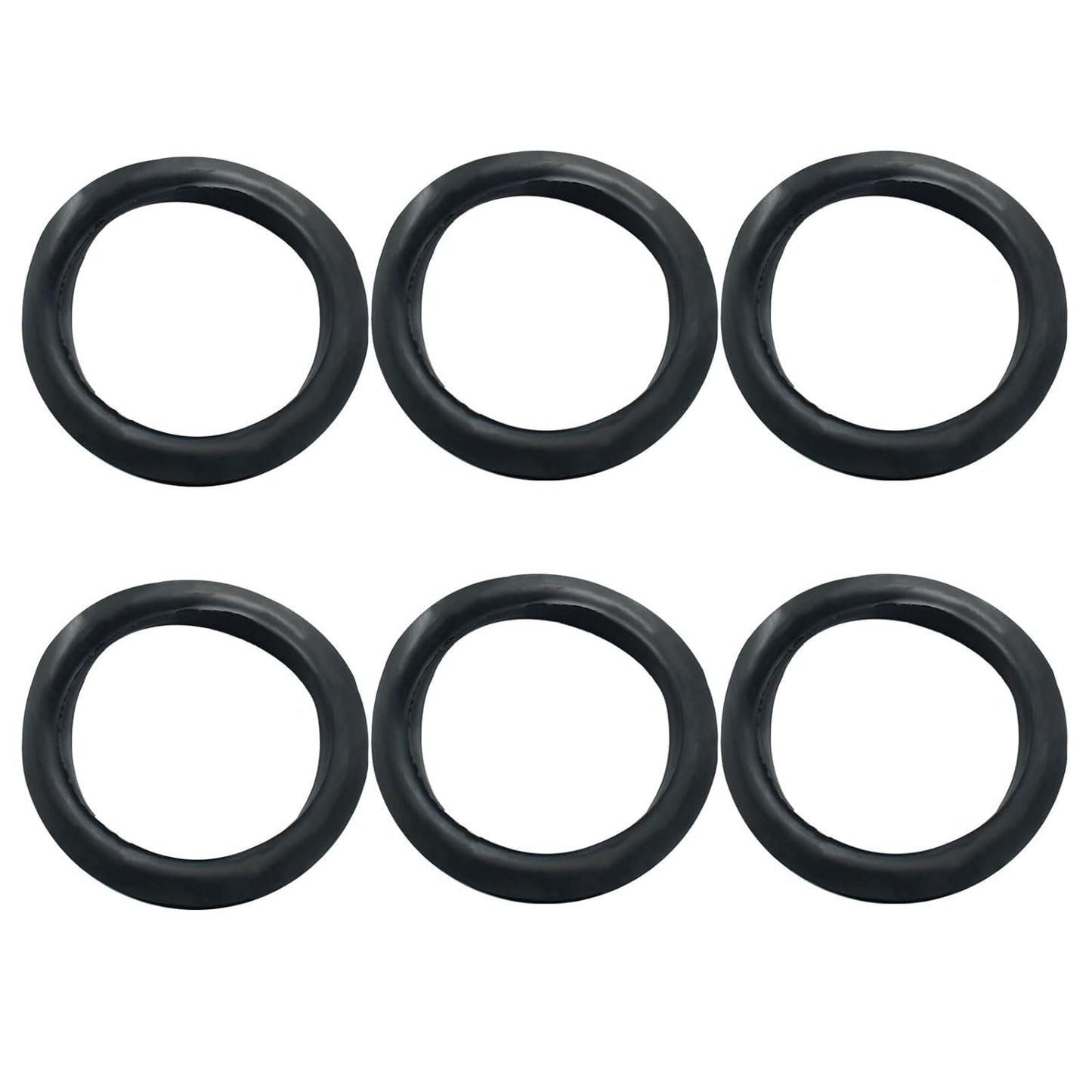 6 Pcs Rubber Grommets, 2-3/8" Inside Diameter 2-1/2" Drill Hole Rubber Wire Grommets O Ring Grommets for Wire, Firewall, Cables, Plugs, Automotive