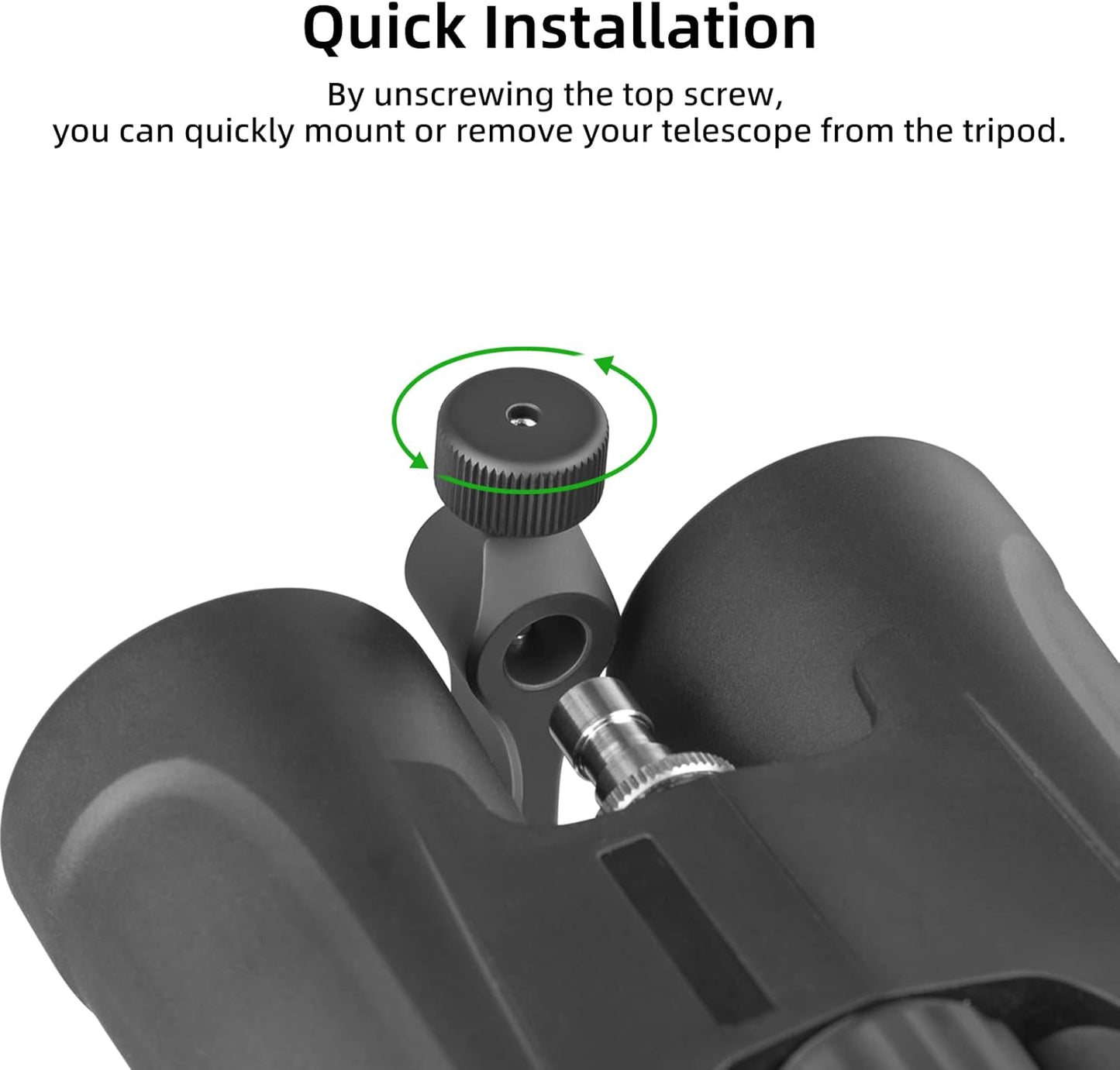 Binocular Tripod Adapter, Binocular Mount 1/4 Inch Threading Mount Aluminium (s1)