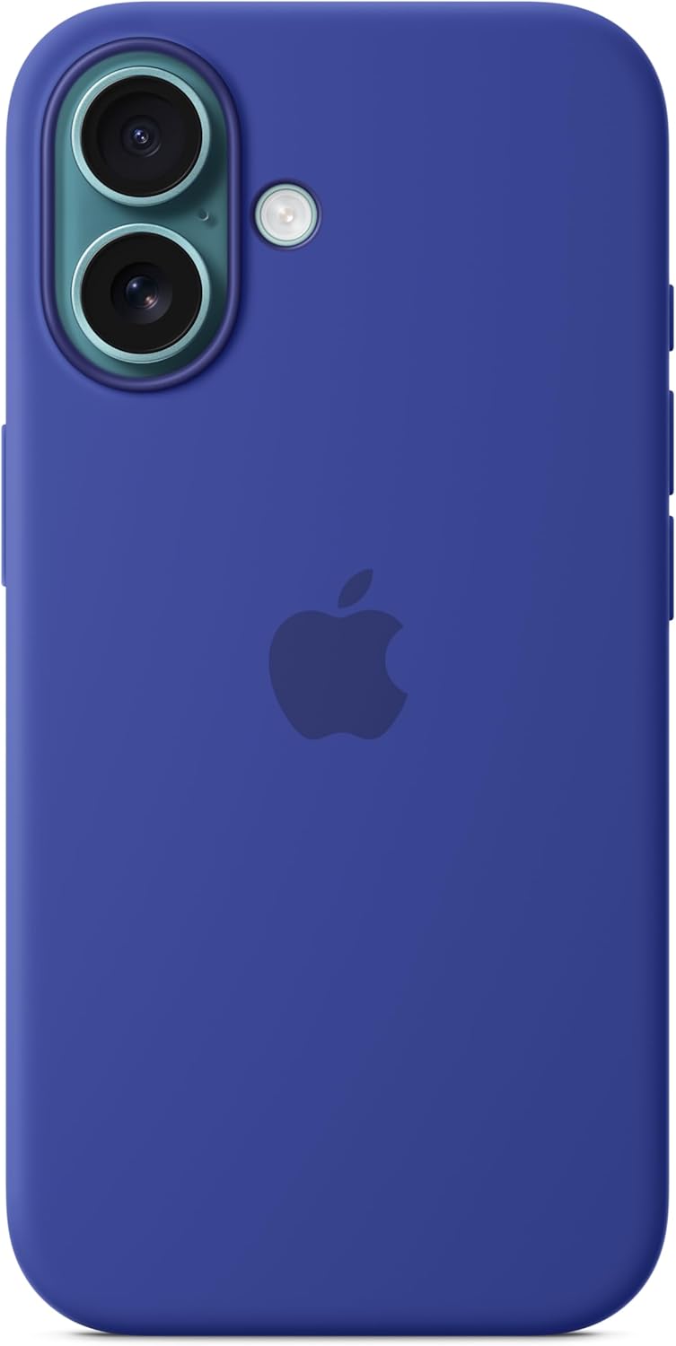 Apple iPhone 16 Silicone Case with MagSafe and Camera Control: Lightweight Phone Case, Wireless Charging Compatible, Smooth Matte Finish; Ultramarine