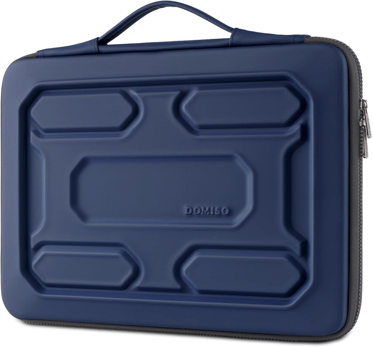 DOMISO 14 inch Laptop Sleeve with Handle Shockproof Computer Bag Waterproof EVA Protective Carrying Case for 14" ThinkPad E480/Yoga 920/13.5" Microsoft Surface Book/HP Pavilion 14 Stream 14,Dark Blue
