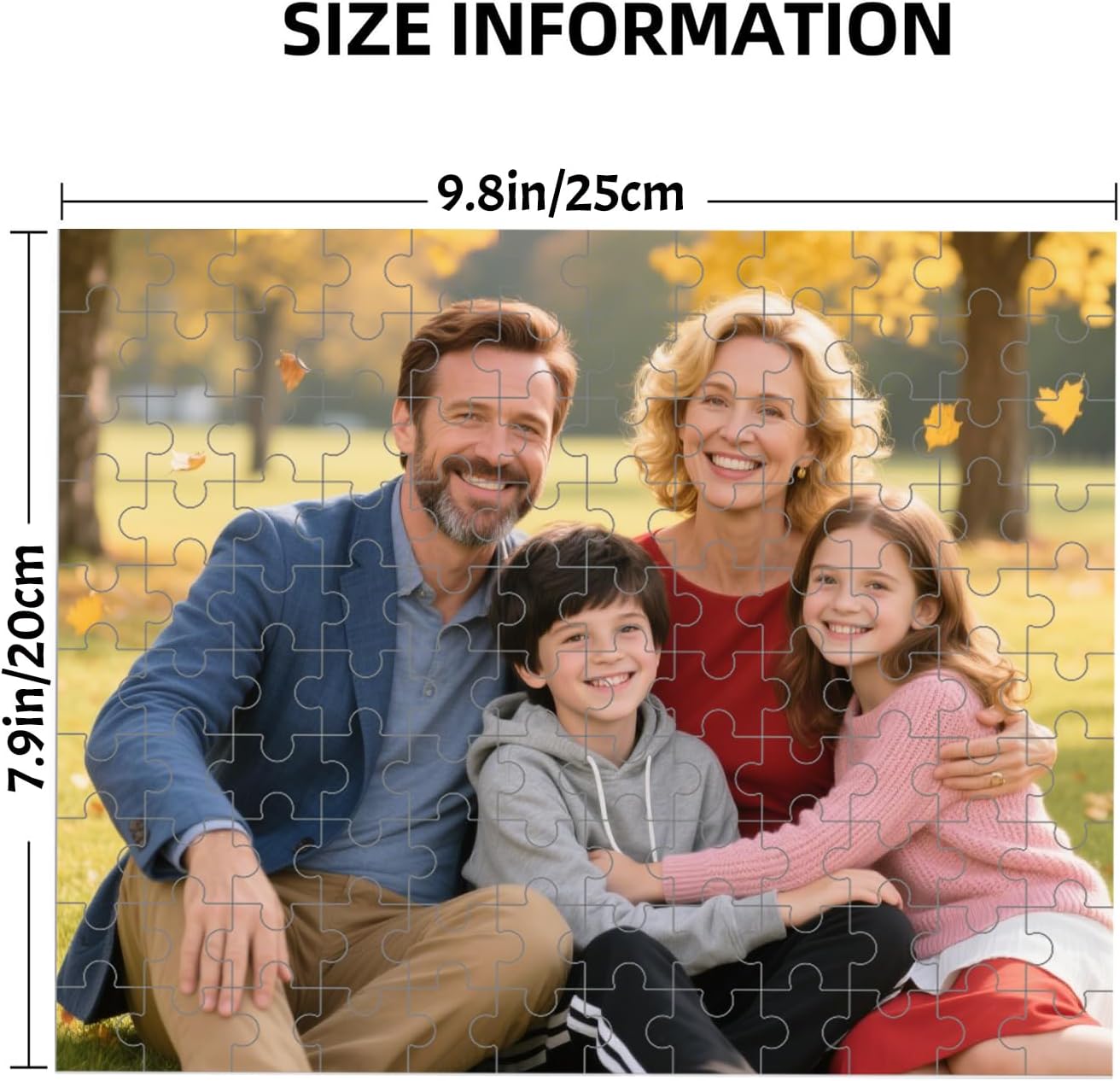 Custom Puzzle, Personalized Puzzle for Photos, Customized Puzzle 120/200/300/500/1000/1500 Pieces for Family, Christmas, Pet, Birthday, Wedding Gift