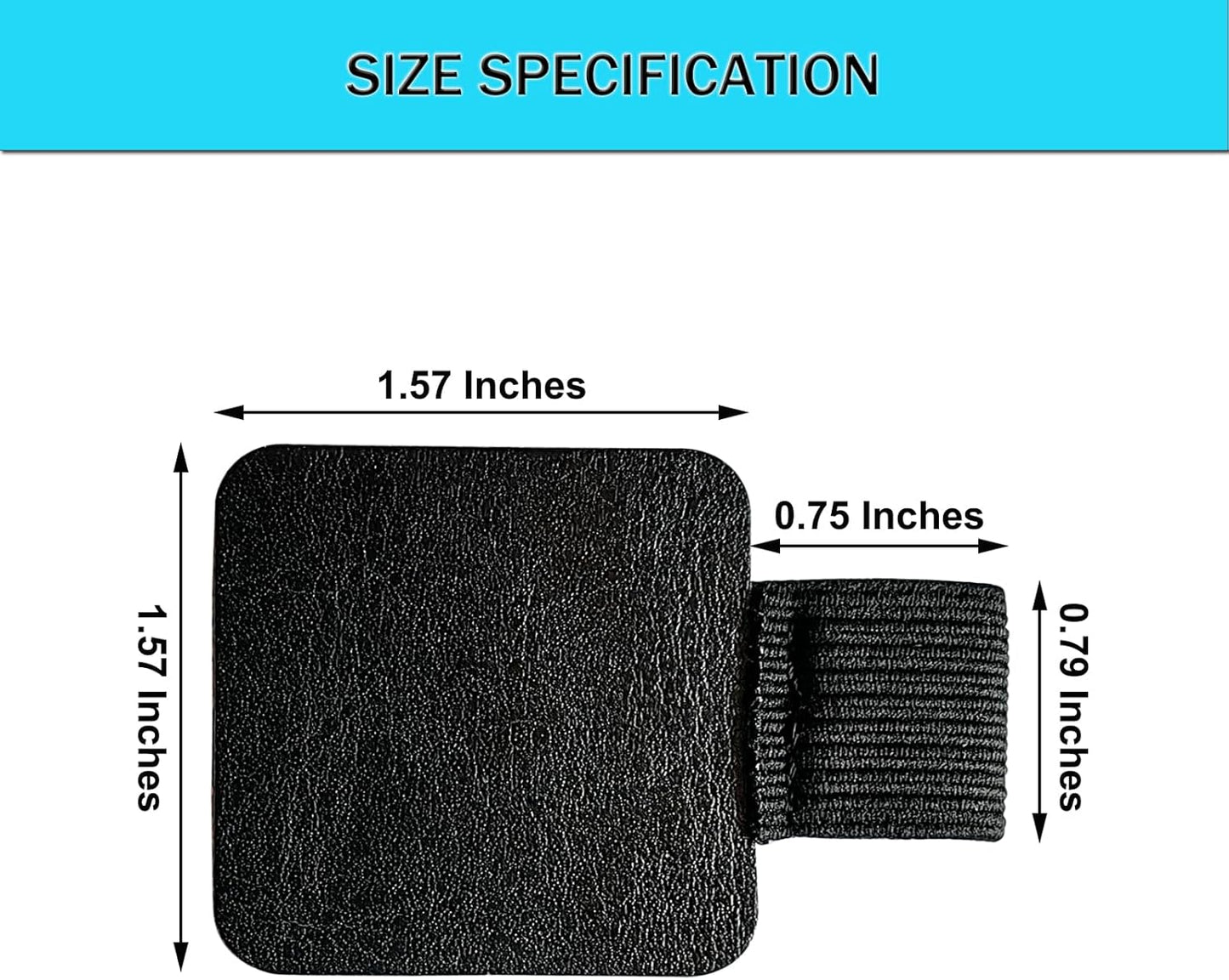 16PCS Notebook Pen Loop Holder,Self Adhesive Leather Pen Holder for notebook,Pencil Elastic Loop Designed for Notebooks,Journals,Calendars,Planners,Tablet Case for School,Office