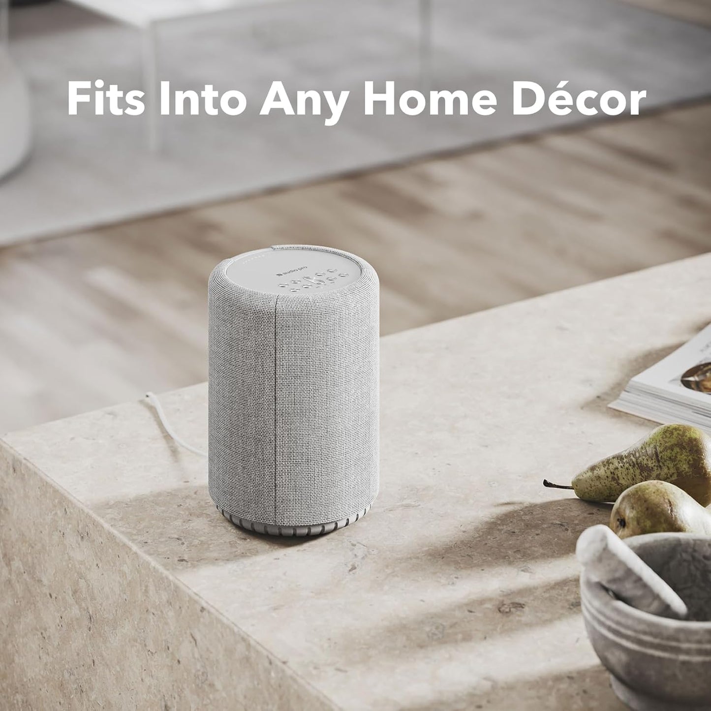 Audio Pro A10 MKII Wireless Multiroom Speaker, WiiM Edition | High Fidelity, Bluetooth, WiFi | Compatible with AirPlay 2, Google Cast, Siri, WiiM Home App, Stream Spotify, Tidal & More, Light Gray