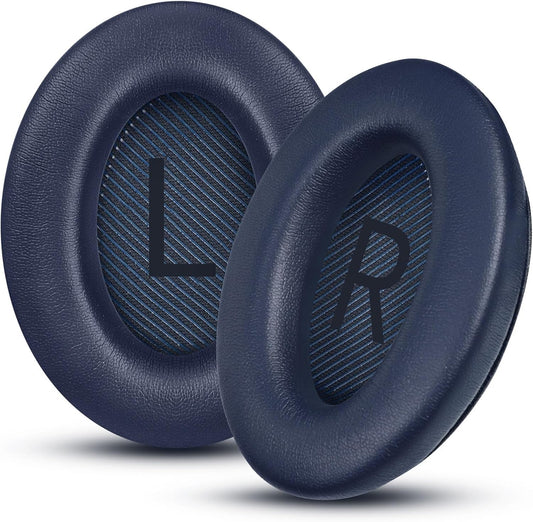 Headphones Replacement Ear Pads, Protein Leather earpad Cushions for Bose Quiet Comfort QC35 Headphones, Replacement Earpads, Softer Memory Foam - Navy Blue