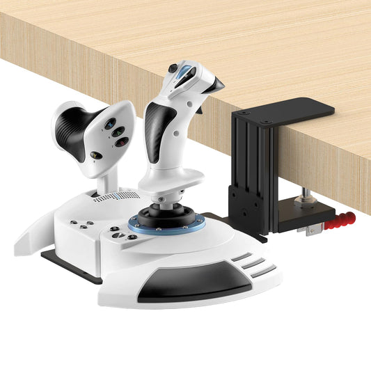 Flight Sim Game Joystick Desk Mount,Hotas Mount - Compatible with Thrustmaster T. Flight Hotas One/4/X,Sol-R2/Sol-R1,SimTask Farmstick,WINWING URSA MINOR Series,G Extreme 3D Pro,Turtle Beach VelocityOne Flightstick and PXN 2113 PRO