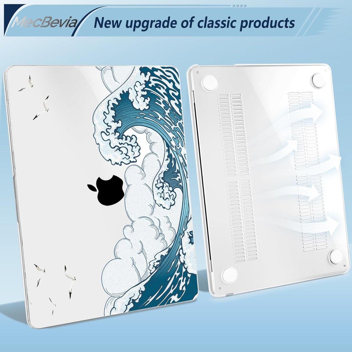 Compatible with MacBook Air 15 inch Case, M4 A3241/M3 A3114/M2 A2941 (Released 2025 to 2023), Hard Shell, Keyboard Cover, Screen Protector, Webcam Cover & Type-C Adapter, 018