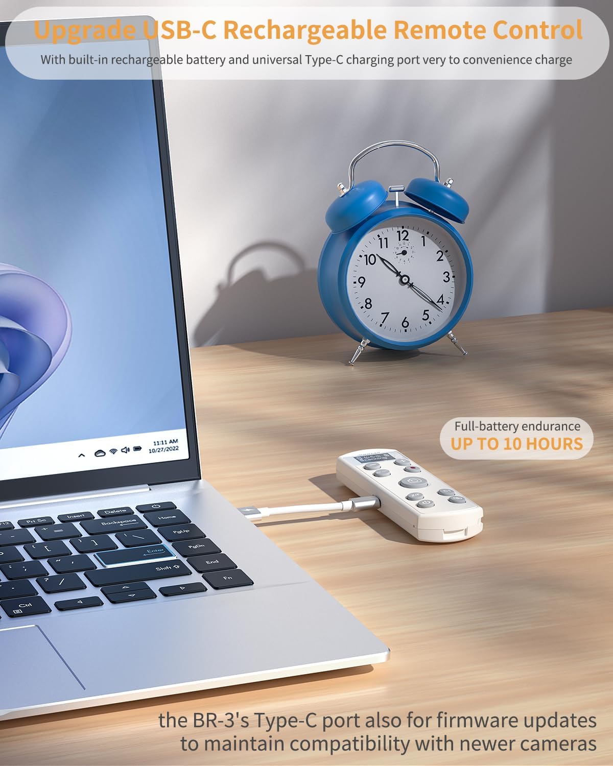 for Sony Camera Wireless Remote Control - Aodelan Rechargeable Shutter Release with OLED Screen for ZV-E10, FX3, a6100, a6400, a6600, a7 III, a7R III, DSC-RX100 VII, ZV-1; Replace Sony RMT-P1BT(White)