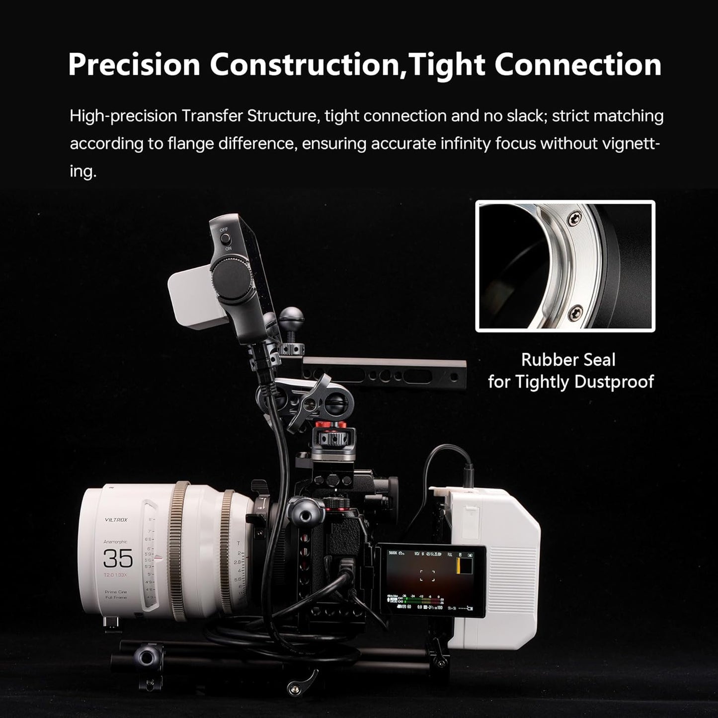 VILTROX PL-M43 Lens Adapter, Lens Converter Ring Camera Lens Mount Adapter Ring Compatible with PL Lens to M43 Series Mount Cameras Panasonic GH5,G1,GH1,GH4/Olympus EP1,EP2,EM1,EM