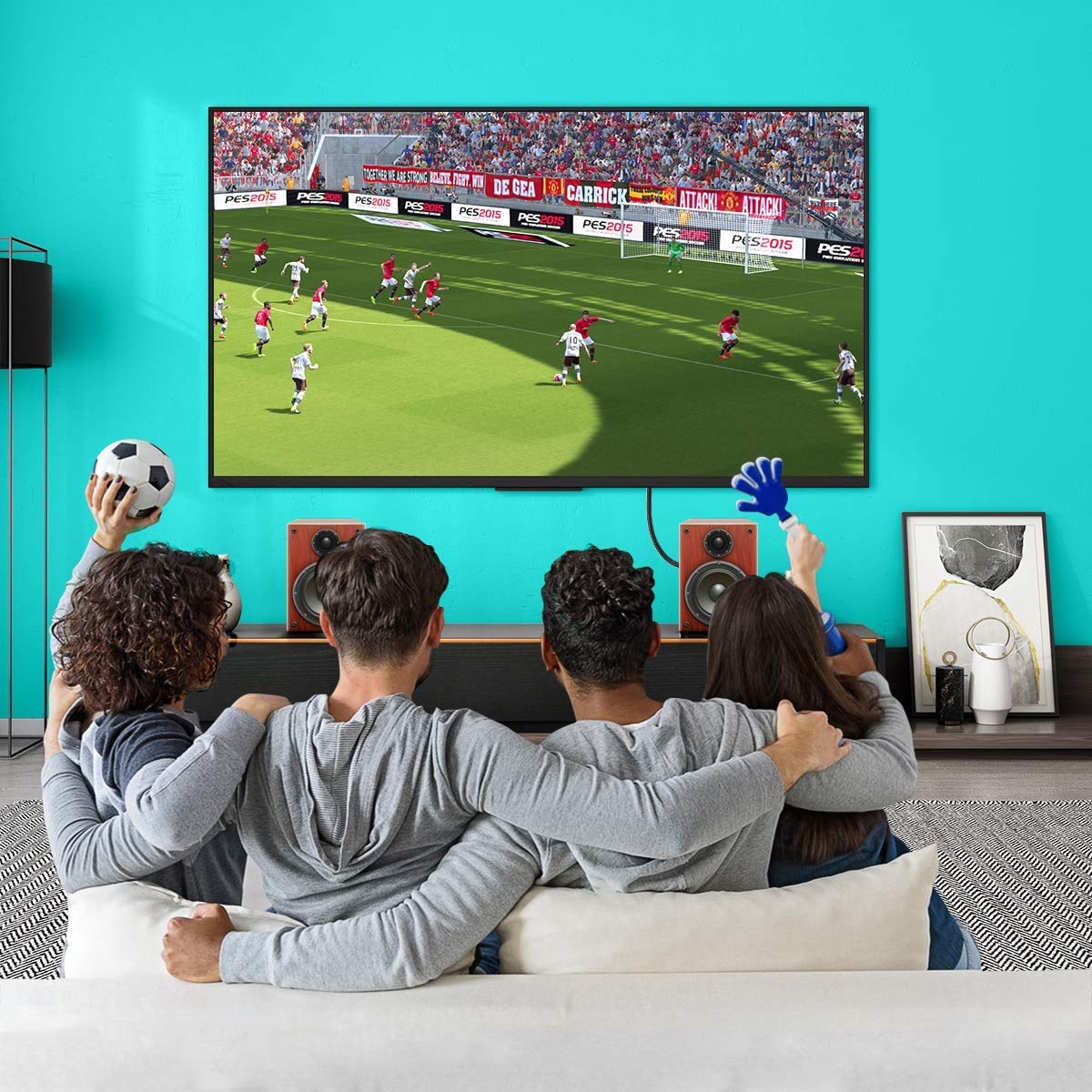 EMK 【Upgraded】 Double 90 Degree Optical Audio Cable Free-Rotating Toslink Plug Nylon Braided S/PDIF Digital Right Angle Optical Male to Male Cable for Home Theater,Sound Bar,TV(10ft/3m)