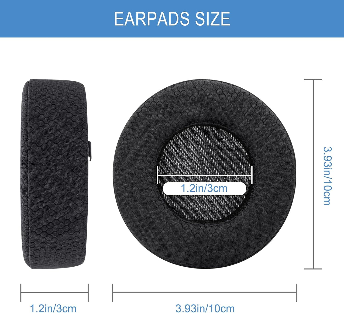 GEVO Ear Pads Cushion Replacement for Corsair Virtuoso RGB Wireless SE XT Gaming Headset,Corsair Virtuoso Earpads with Mesh Fabric,High-Density Softer Memory Foam,Black