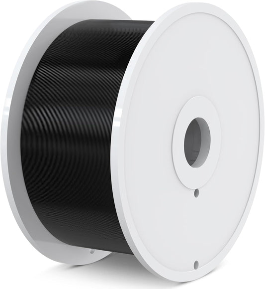 SUNLU Large Spool 5KG PETG Filament, 3D Printer Filament PETG 1.75mm, Less Stringing Good Layer Adhesion High Toughness, Big Roll Filament, 5kg Spool(11 lbs), Black