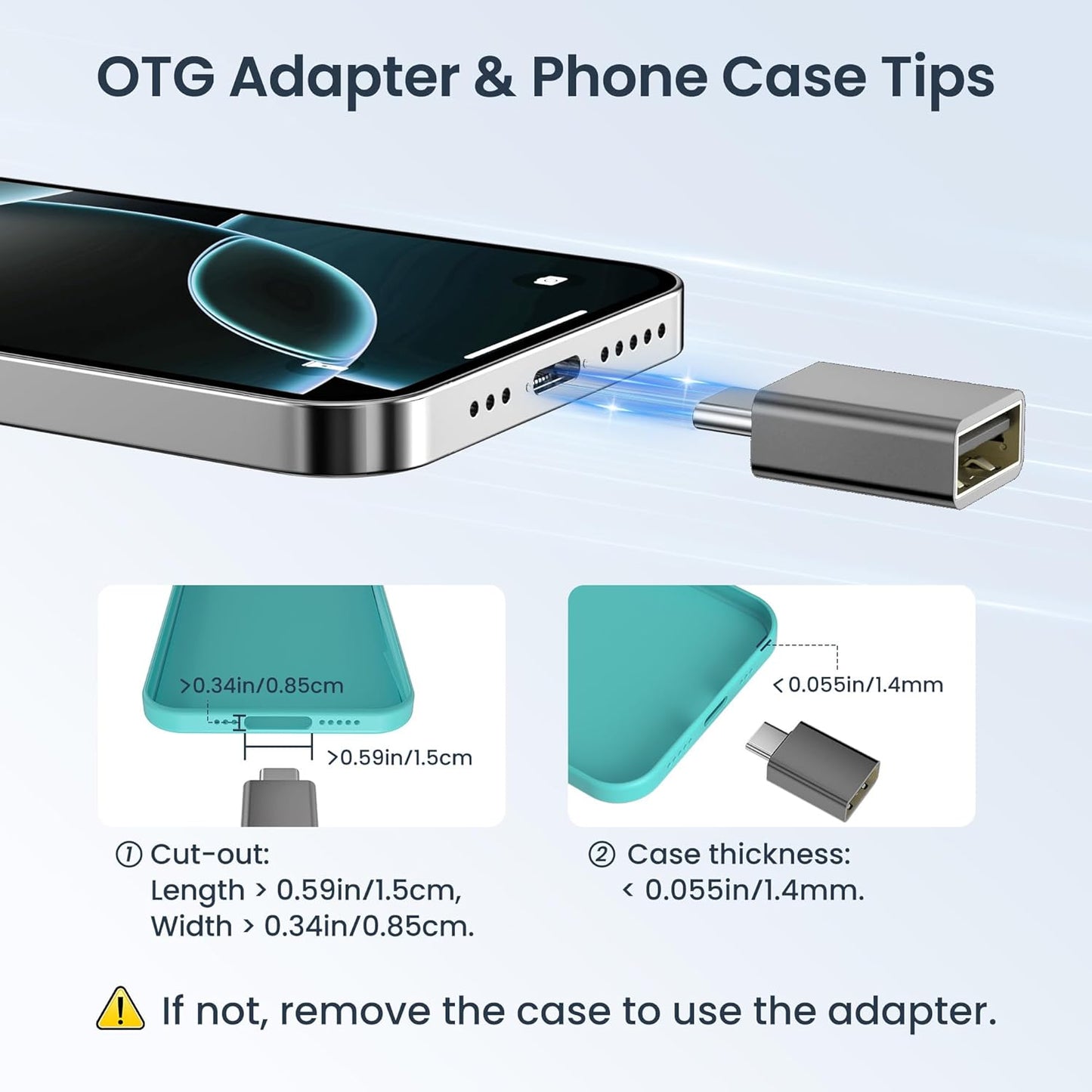 Elebase for Samgsung S25 USB to USBC Adapter with Type C OTG Adaptor 4P,USBA Male to C Female Converter for Galaxy S24 S23 Plus Ultra FE,Z Fold Flip 7 6,Galaxy Tab S10 S9,Google Pixel 9 8,AirPods 4