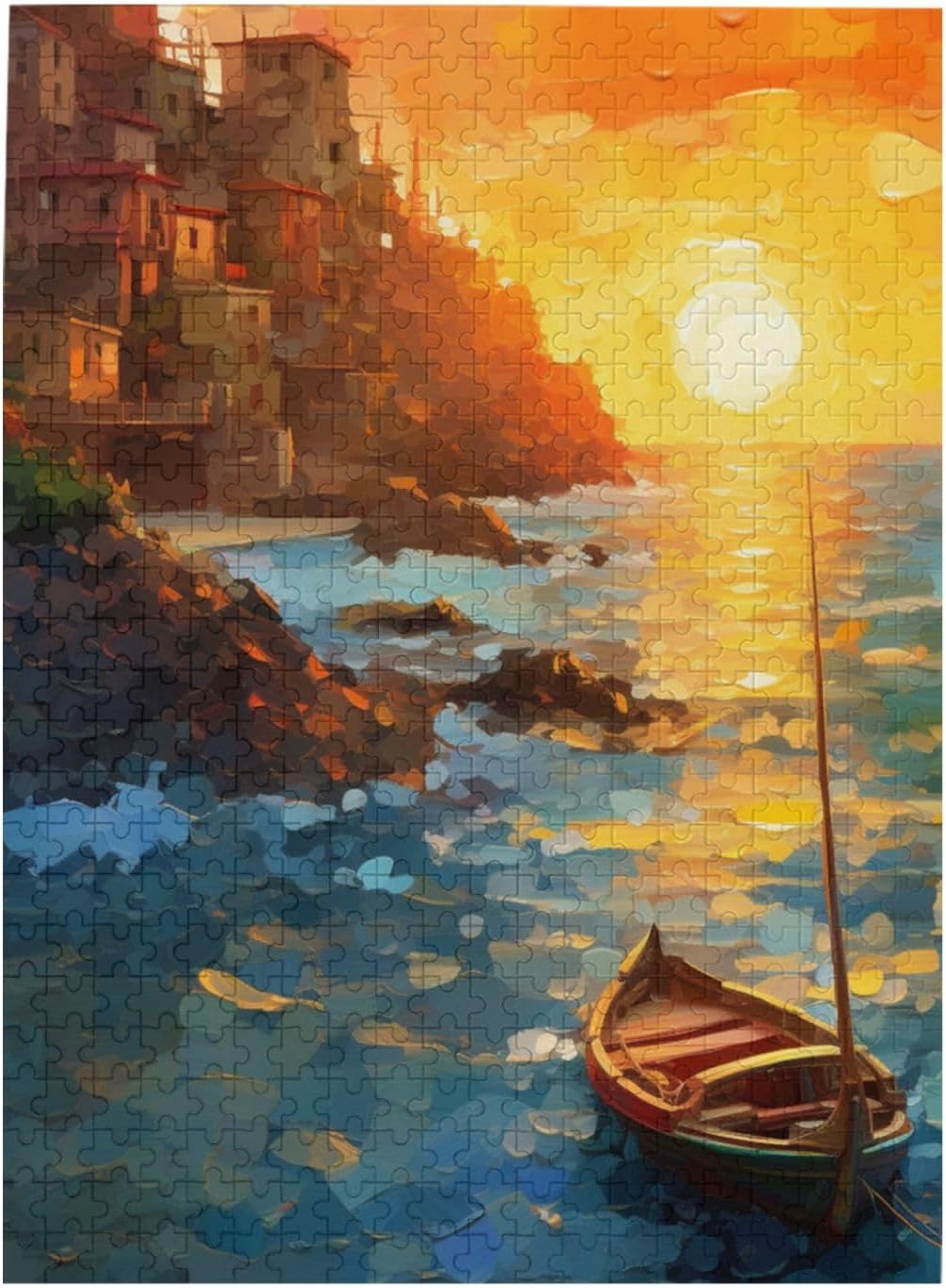 Custom Jigsaw Puzzle from Photos 300/500/1000 Pieces Personalized Wooden Picture Puzzles Gift for Adult Family Friends,Birthday (Vertical 500PCS)