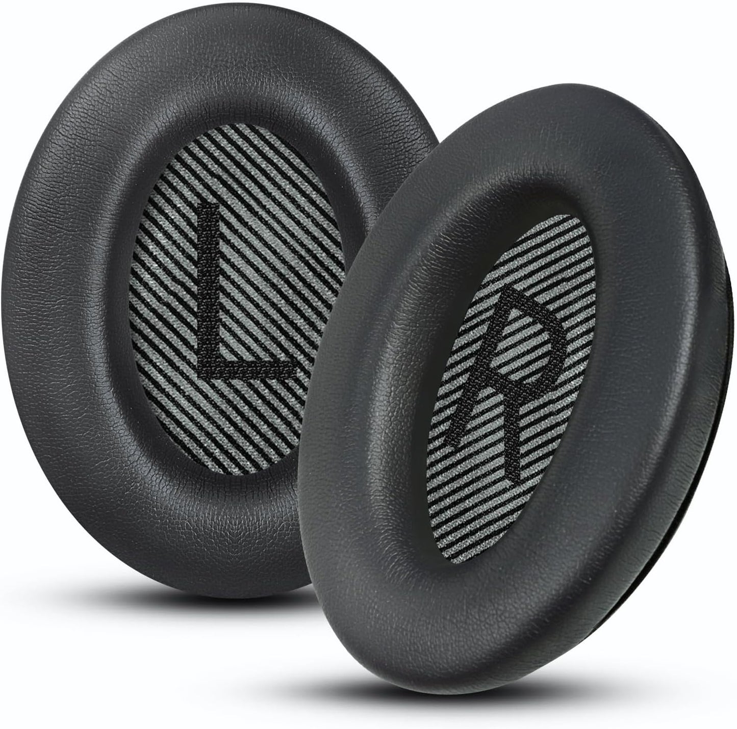 Headphones Replacement Ear Pads, Protein Leather earpad Cushions for Bose Quiet Comfort QC35 Headphones, Replacement Earpads, Softer Memory Foam - Black